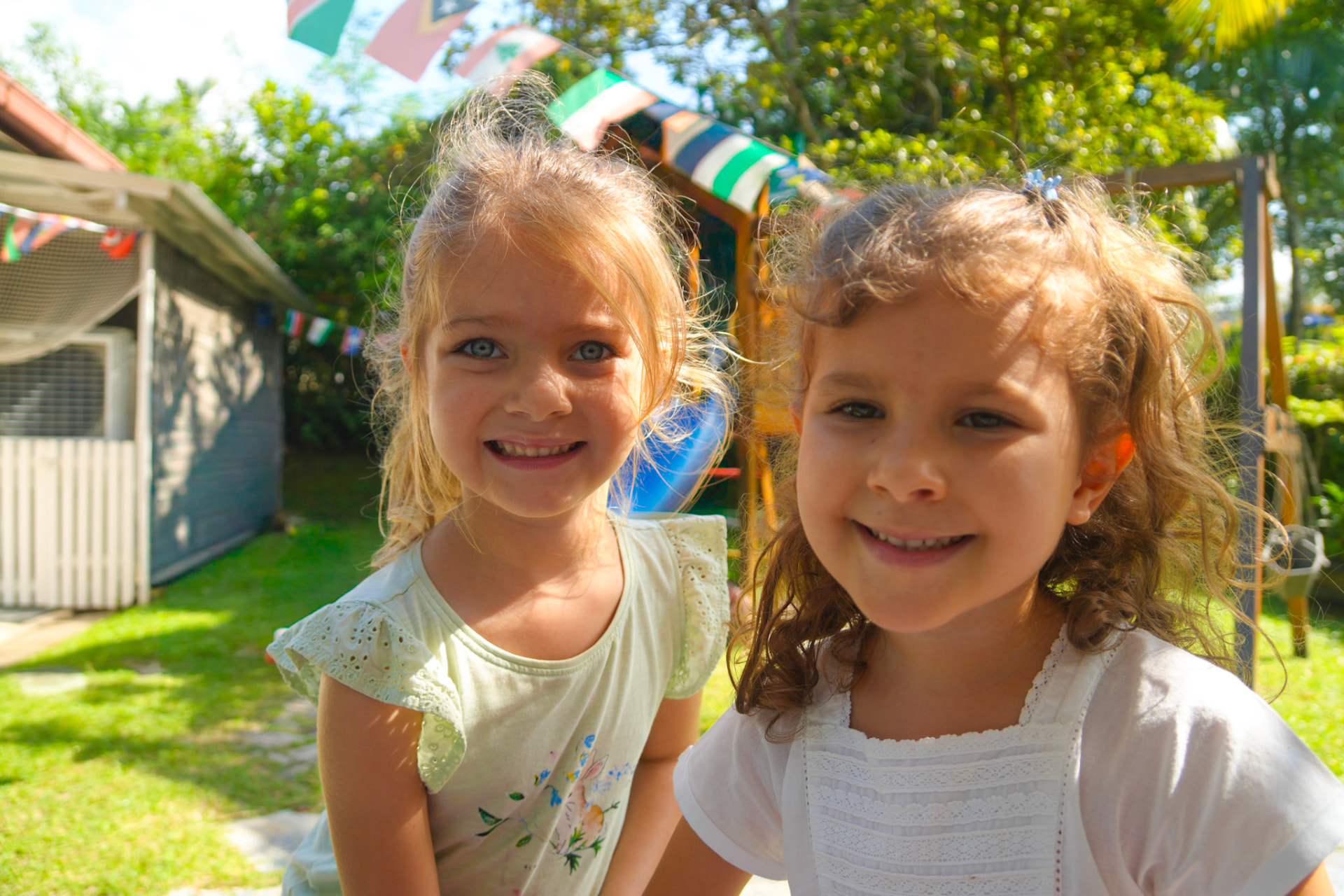 Young Astor children learning together